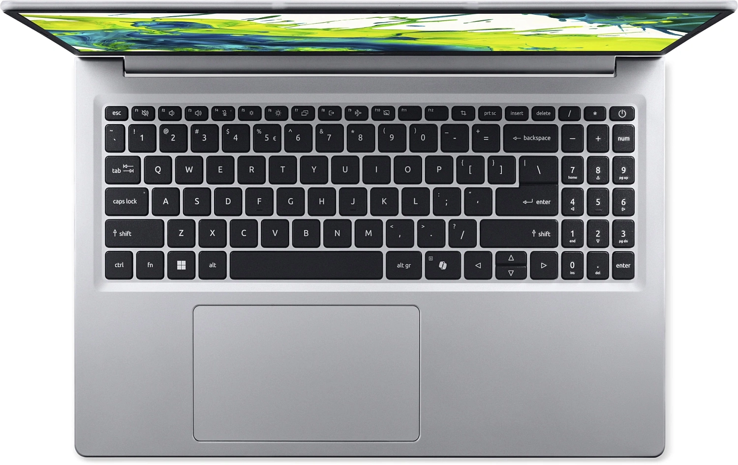 Ноутбук Acer Aspire Lite AL15-49P-R73X Ryzen 5 7430U 8Gb SSD512Gb AMD Radeon Graphics 15.6" IPS FHD (1920x1080) без ОС silver WiFi BT Cam 4574mAh (NX.DT8CD.006)
