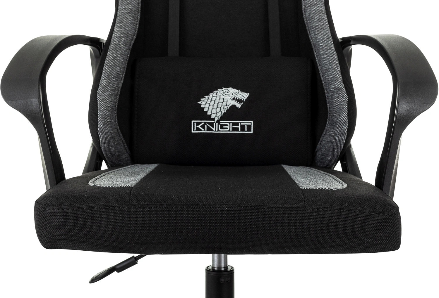 Кресло игровое Knight Optimum черный/серый крестов. пластик