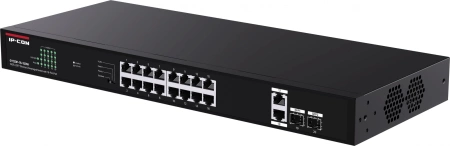 Коммутатор IP-Com G1120P-16-150W (L2) 20x1Гбит/с 2xКомбо(1000BASE-T/SFP) 2SFP 16PoE 135W неуправляемый