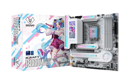 Материнская плата MAXSUN MS-iCraft 860M CROSS Pro, B860, LGA1851, 4*DDR5, 4*SATA3, 2*M.2, USB 3.2, USB 2.0, Type-C, 1*PCIEx16, 1*PCIex4, HDMI+DP, mATX