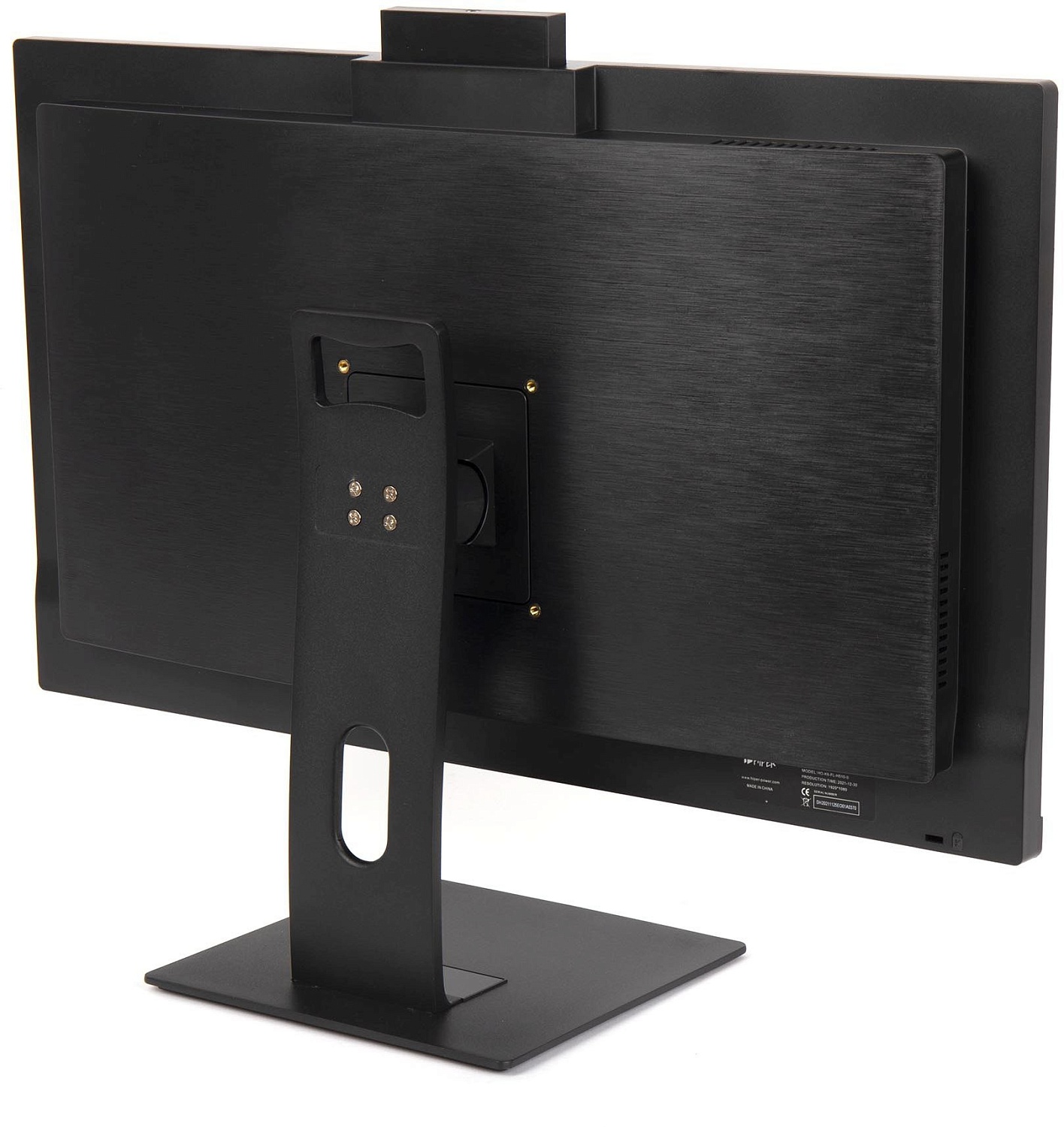 Моноблок Hiper V6 23.8" Full HD Cel G5905 (3.5) 4Gb SSD256Gb UHDG 610 CR Windows 10 Professional GbitEth WiFi BT 120W клавиатура мышь Cam черный 1920x1080