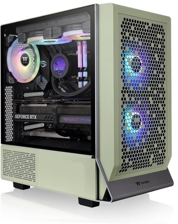 Корпус Thermaltake Ceres 300 TG ARGB Matcha зеленый без БП ATX 7x140mm 5x180mm 2xUSB3.0 audio bott PSU