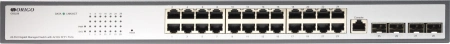 Коммутатор ORIGO Managed L3 Switch 24x1000Base-T, 4x10GBase-X SFP+, RJ45 Console, 19" w/brackets