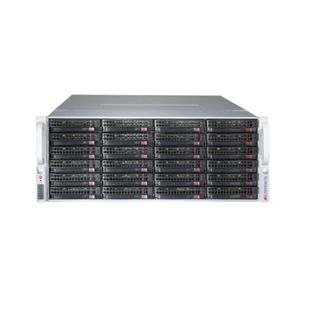 Серверная платформа Supermicro SuperStorage 4U Server 6049P-E1CR36H noCPU(2)2nd Gen Xeon Scalable/TDP 70-205W/ no DIMM(16)/ 3108RAID HDD(36)LFF + opt. 2SFF/ 2x10Gbe/ 7xLP/ 2x1200W