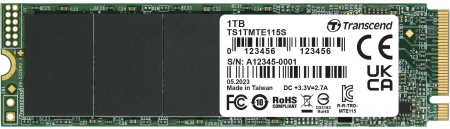 Накопитель SSD Transcend PCIe 3.0 x4 1TB TS1TMTE115S 115S M.2 2280 0.2 DWPD