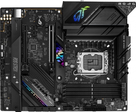 Материнская плата Asus ROG STRIX B760-F GAMING WIFI Soc-1700 Intel B760 4xDDR5 ATX AC`97 8ch(7.1) 2.5Gg RAID+HDMI+DP