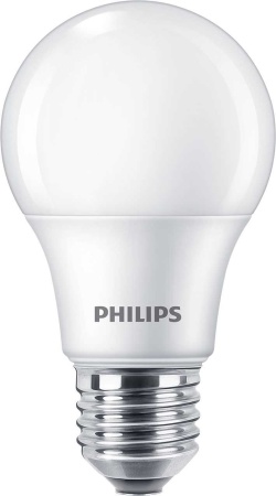 Светодиодная лампа Philips E27 7W = 65W теплый свет Essential