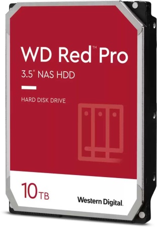 Жесткий диск WD SATA-III 10Tb WD102KFBX NAS Red Pro (7200rpm) 256Mb 3.5"