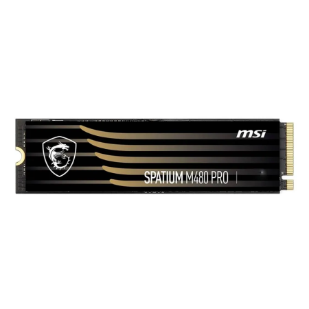 M.2 2280 1TB MSI SPATIUM M480 Pro Client SSD PCIe Gen4x4 with NVMe, 7400/6000, IOPS 750/1000K, MTBF 1.6M, 3D NAND, 700TBW, 0,38DWPD, RTL