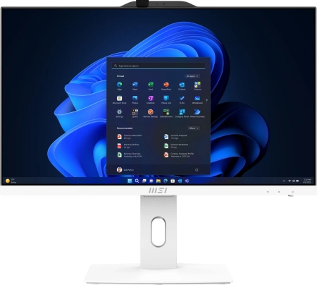 Моноблок MSI Pro AP242P 14M-687RU 23.8" Full HD i7 14700 (2.1) 16Gb SSD512Gb UHDG 770 Windows 11 Professional GbitEth WiFi BT 120W клавиатура мышь Cam белый 1920x1080