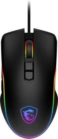Мышь проводная Mouse MSI FORGE GM300, Wired, 118g, DPI 7200, Symmetrical design, RGB LED, black Мышь проводная Mouse MSI FORGE GM300, Wired, 118g, DPI 7200, Symmetrical design, RGB LED, black