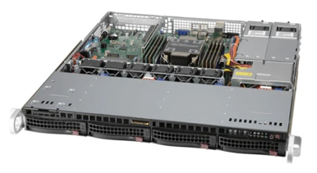 Серверная платформа Supermicro SuperServer 1U 510P-MR no CPU(1)3rd Gen Xeon Scalable/TDP 220W/ no DIMM(8)/SATARAID HDD(4)LFF /2x1GbE/1xFHHL,M2/400W