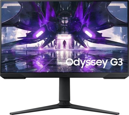 Монитор Samsung 24" Odyssey G3 S24AG302NI черный VA LED 1ms 16:9 HDMI полуматовая HAS Piv 250cd 178гр/178гр 1920x1080 144Hz FreeSync Premium DP FHD 4.1кг