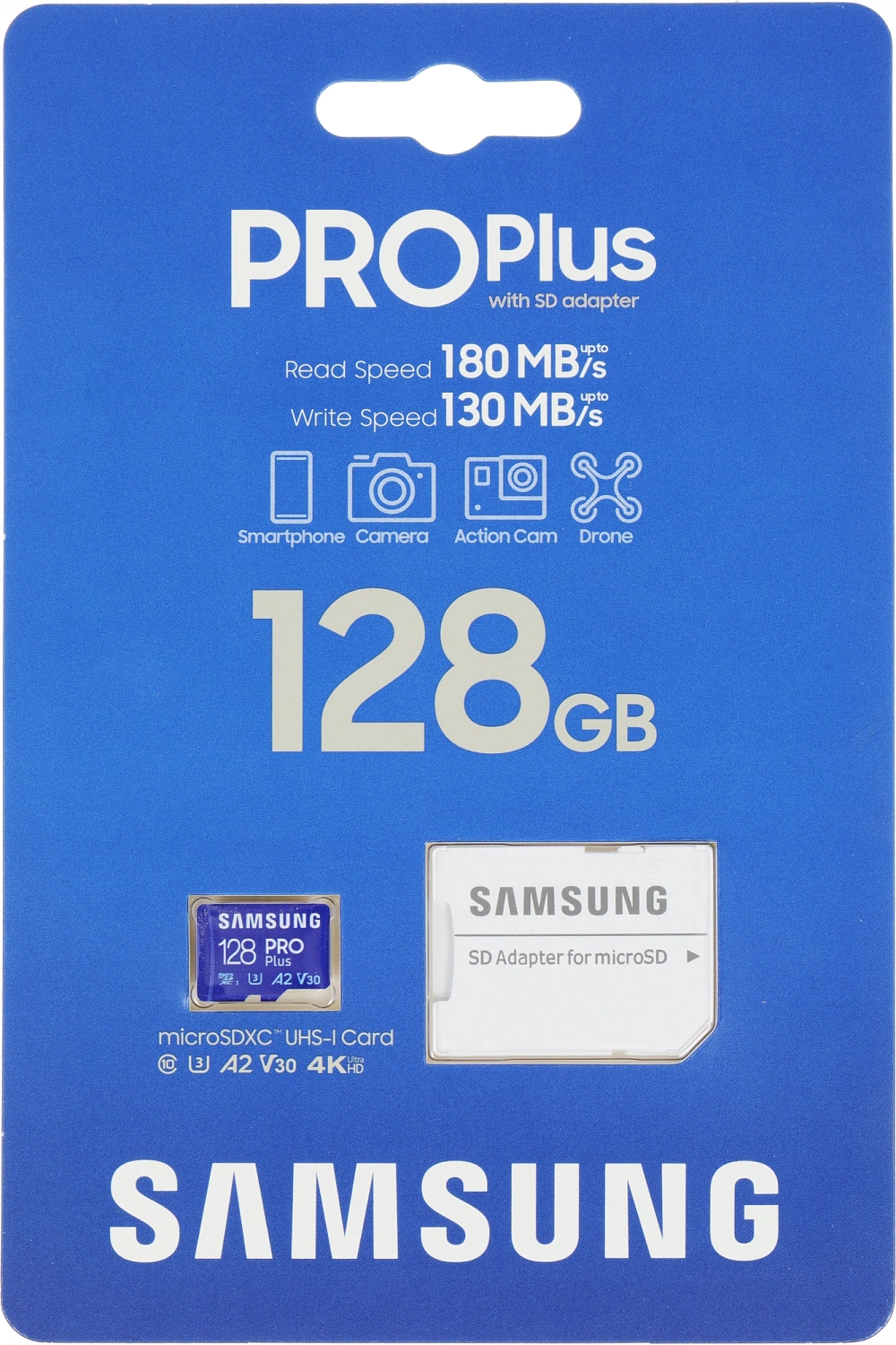 Флеш карта microSDXC 128GB Samsung MB-MD128SA Pro PLUS V30 + adapter