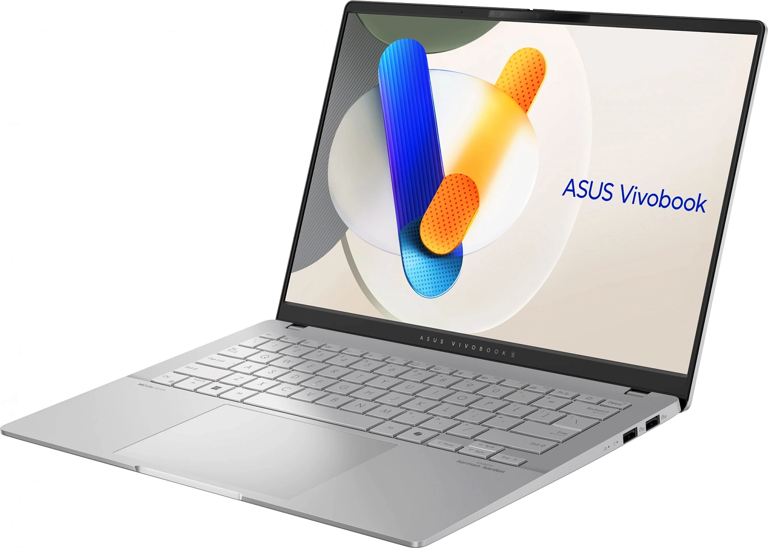 Ноутбук ASUS Vivobook S 14 OLED M5406WA-PP086W  AMD RYZEN AI 9 HX 370(12C)  LPDDR5X 32GB 1TB PCIE G4 SSD   14.0 OLED WQXGA+(WQ+) 2880X1800 16:10 Bend+400nits(HDR) Glare DCI-P3:100%(120Hz) WIN11 HOME  Cool Sil