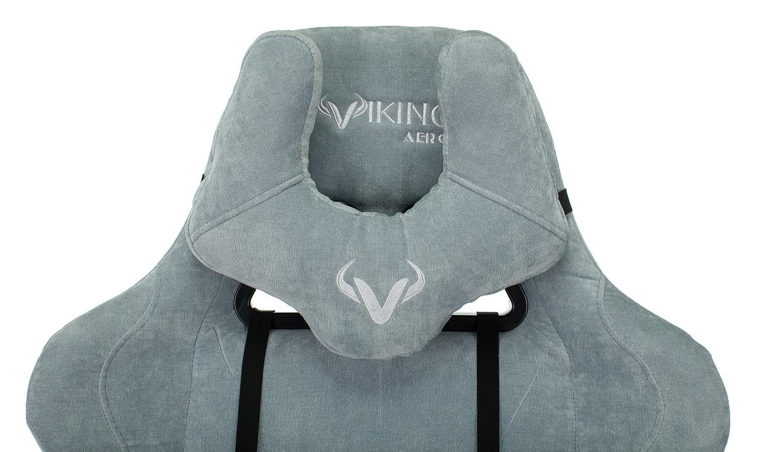 Кресло игровое Zombie VIKING KNIGHT Fabric серо-голубой Light-28 с подголов. крестов. металл Кресло игровое Zombie VIKING KNIGHT Fabric серо-голубой Light-28 с подголов. крестов. металл