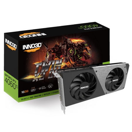 Видеокарта INNO3D RTX 4060 Ti Twin X2 OC//RTX4060Ti, HDMI, DP*3, 16G,D6