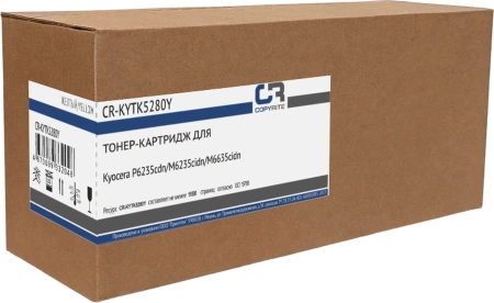 Картридж лазерный CopyRite CR-KYTK5280Y TK-5280Y желтый (11000стр.) для Kyocera P6235cdn/M6235cidn/M6635cidn