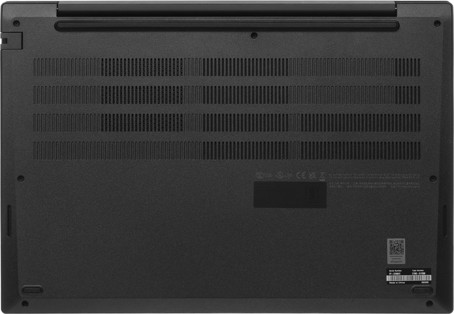 Ноутбук Lenovo ThinkPad E16 G2 Ryzen 7 7735U 32Gb SSD512Gb AMD Radeon Graphics 680M 16" IPS WUXGA (1920x1200) без ОС black WiFi BT Cam (21M6S1F000_32G)