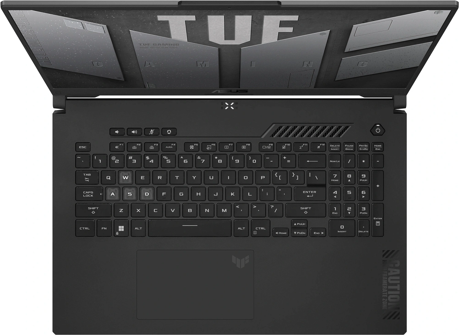 Ноутбук Asus TUF Gaming A16 FA607NUQ-WS73 Ryzen 7 170 16Gb SSD512Gb NVIDIA GeForce RTX4050 6Gb 16" IPS WUXGA (1920x1200) Windows 11 Home Multi Language grey WiFi BT Cam (90NR0QF3-M00CF0)