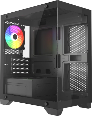 Корпус Accord ACC-350-02B черный без БП mATX 1x120mm 1xUSB2.0 1xUSB3.0 1xUSB3.1 audio