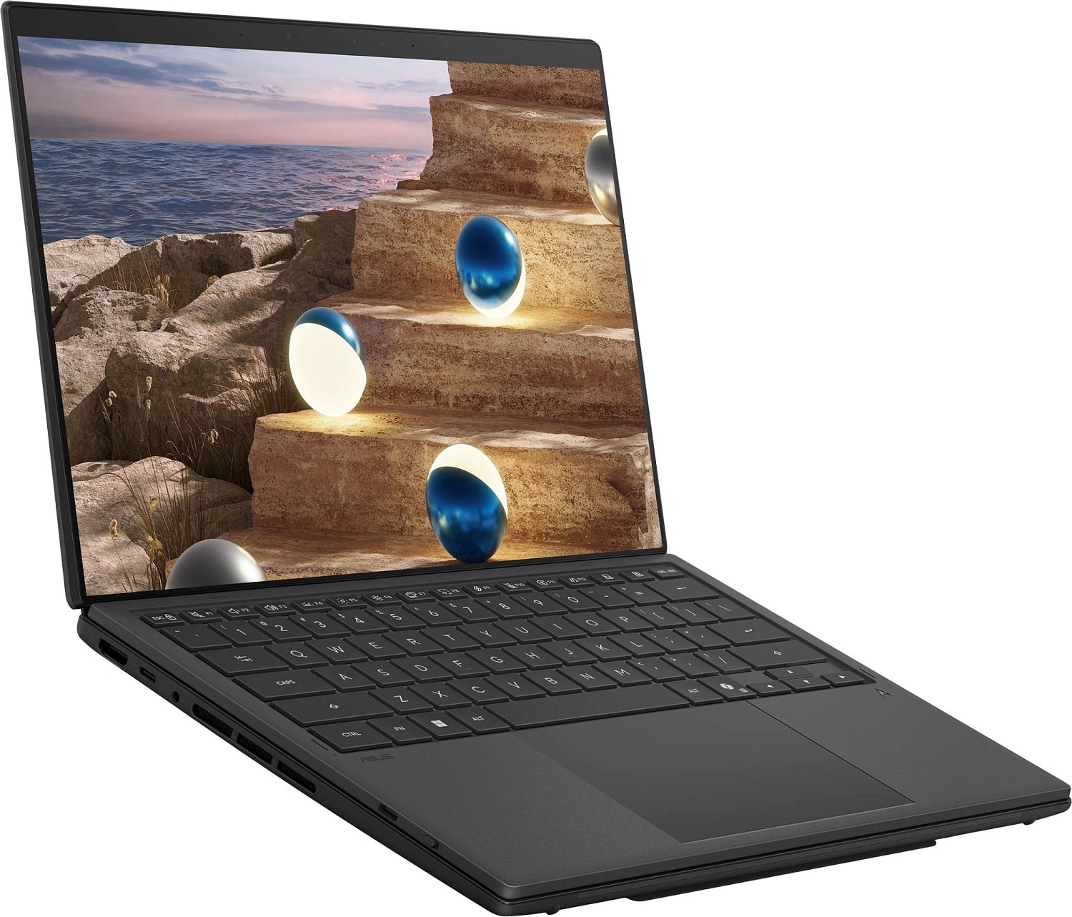 Ноутбук Asus ZenBook Duo UX8407AA-SN279X Core Ultra 9 386H 32Gb SSD1Tb Intel Arc 14" OLED Touch 3K (2880x1800) Windows 11 Pro dk.grey WiFi BT Cam (90NB16V1-M00F80)