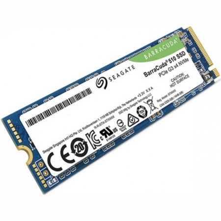 M.2 2280 250GB Seagate BarraCuda 510 Client SSD ZP250CM3A001 PCIe Gen3x4 with NVMe, 3100/1200, IOPS ZP250CM3A001 210/280K, MTBF 1.8M, 3D TLC, 160TBW, NVMe 1.3, RTL (019927)