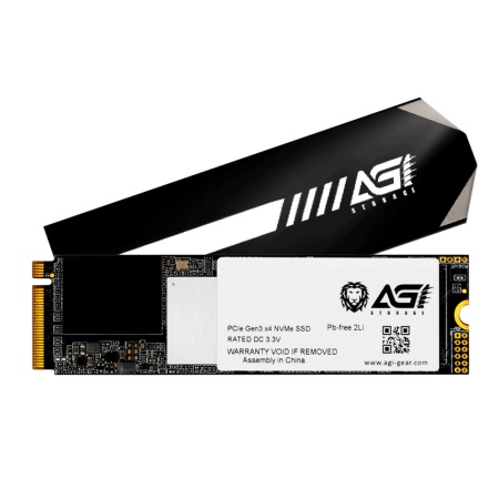 M.2 2280 256GB AGI AI218 Client SSD (AGI256GIMAI218) PCIe Gen3x4 with NVMe, 3060/1300, IOPS 205/276K, MTBF 1.6M, 3D NAND TLC, 512MB, 100TBW, 0,36DWPD, Heat Sink, RTL (611719)