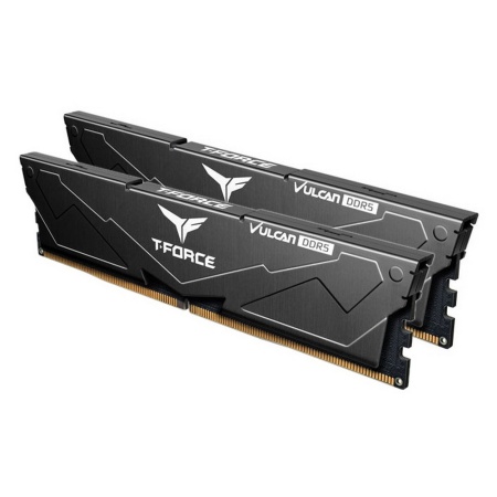 32GB Team Group DDR5 5200 DIMM T-FORCE VULCAN Black Gaming Memory FLBD532G5200HC40CDC01 Non-ECC FLBD532G5200HC40CDC01 16GBx2 CL40 1.25V RTL (659797)