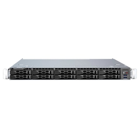 Шасси серверное Supermicro SuperChassis 1U LB16AC2-R504W/no HDD(10)SFF/2xFH 1xLP/2x500W Platinum/(12.3" x 13.4")WIO/ Backplane 10xSATA3/SAS3