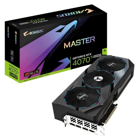 Видеокарта Gigabyte RTX4070Ti SUPER AORUS MASTER 16GB RTL