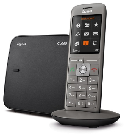 Р/Телефон Dect Gigaset CL660A SYS RUS черный автооветчик АОН