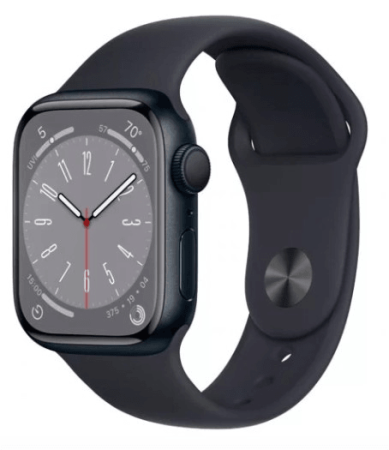 Часы Apple Watch Series 8 GPS 41mm Midnight Aluminium Case with Midnight Sport Band - Regular S/M