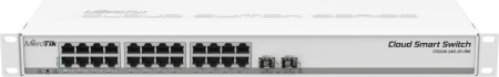 Коммутатор MikroTik CSS326-24G-2S+RM 24G 2SFP+ управляемый