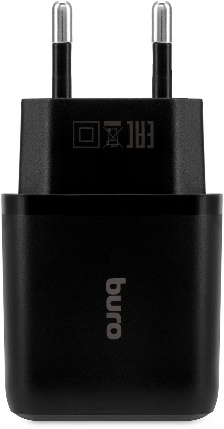 Сетевое зар./устр. Buro BUWH1 15.5W 3.1A+3.1A 2xUSB универсальное черный (BUWH15S200BK)