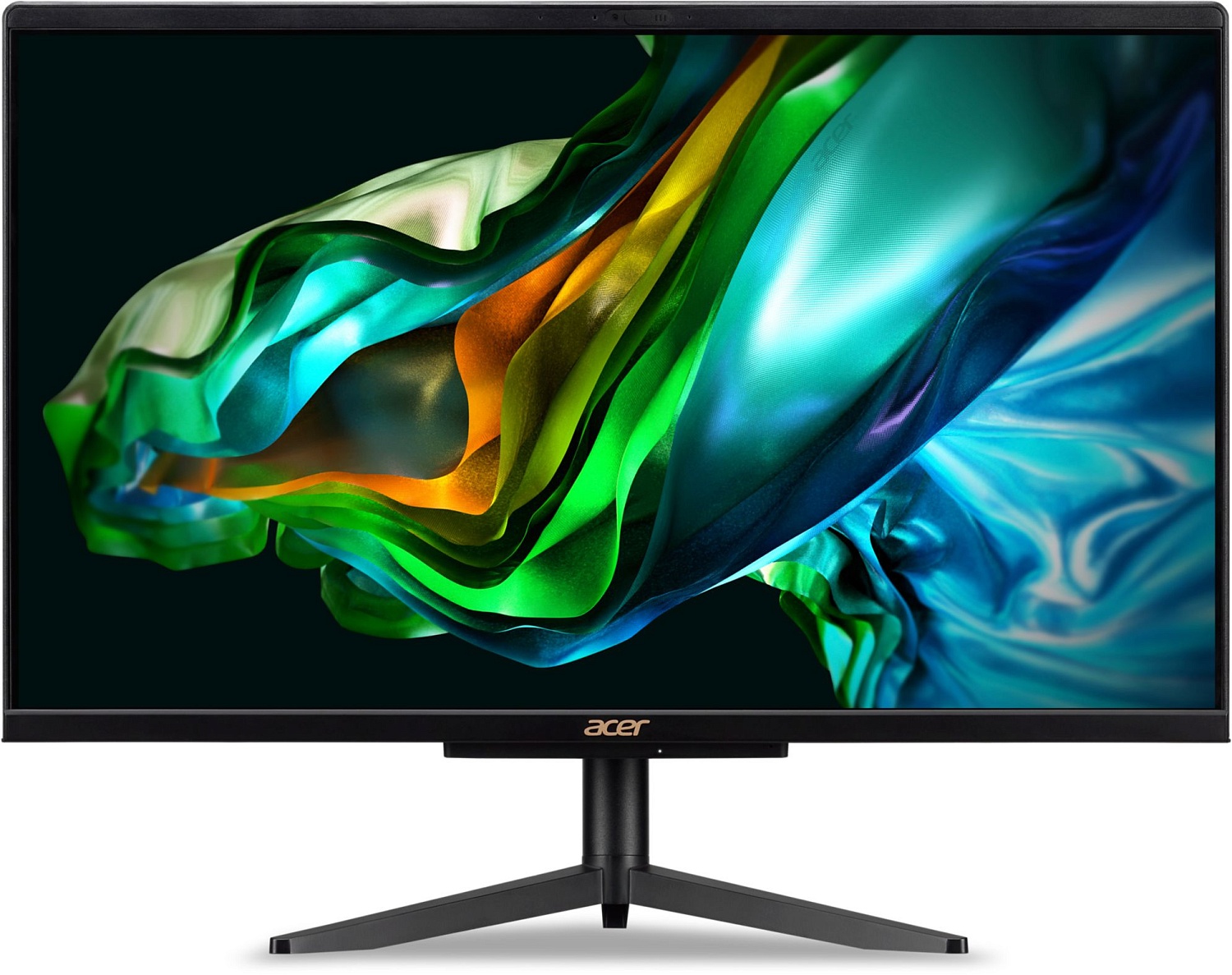 Моноблок Acer Aspire C24-1610 23.8" Full HD N100 (0.8) 8Gb SSD512Gb UHDG CR Eshell WiFi BT 65W клавиатура мышь Cam черный 1920x1080