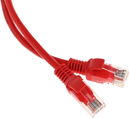 Патч-корд Premier PP12-0.5M/R 1000Гбит/с UTP 4 пары cat5E CCA molded 0.5м красный RJ-45 (m)-RJ-45 (m)