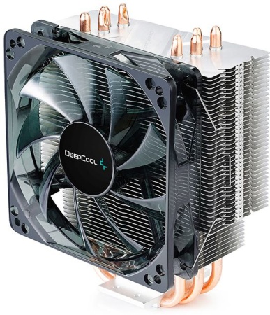 Устройство охлаждения(кулер) Deepcool GAMMAXX 400 BLUE BASIC Soc-AM4/1151/1200/1700 4-pin 18-30dB Al+Cu 130W 640gr LED Ret