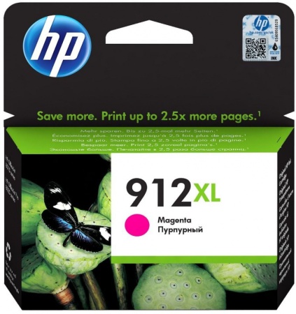 Картридж струйный HP 912XL 3YL82AE пурпурный (825стр.) для HP OfficeJet 801x/802x