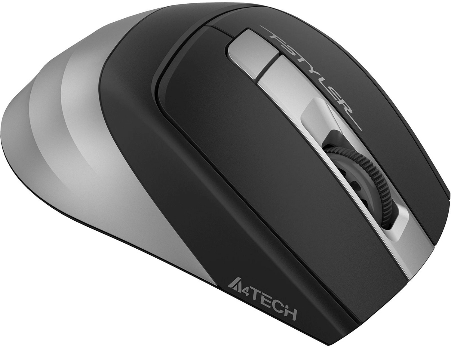 Мышь A4Tech Fstyler FG35S серый/черный оптическая (2000dpi) silent беспроводная USB (5but) Мышь A4Tech Fstyler FG35S серый/черный оптическая (2000dpi) silent беспроводная USB (5but)