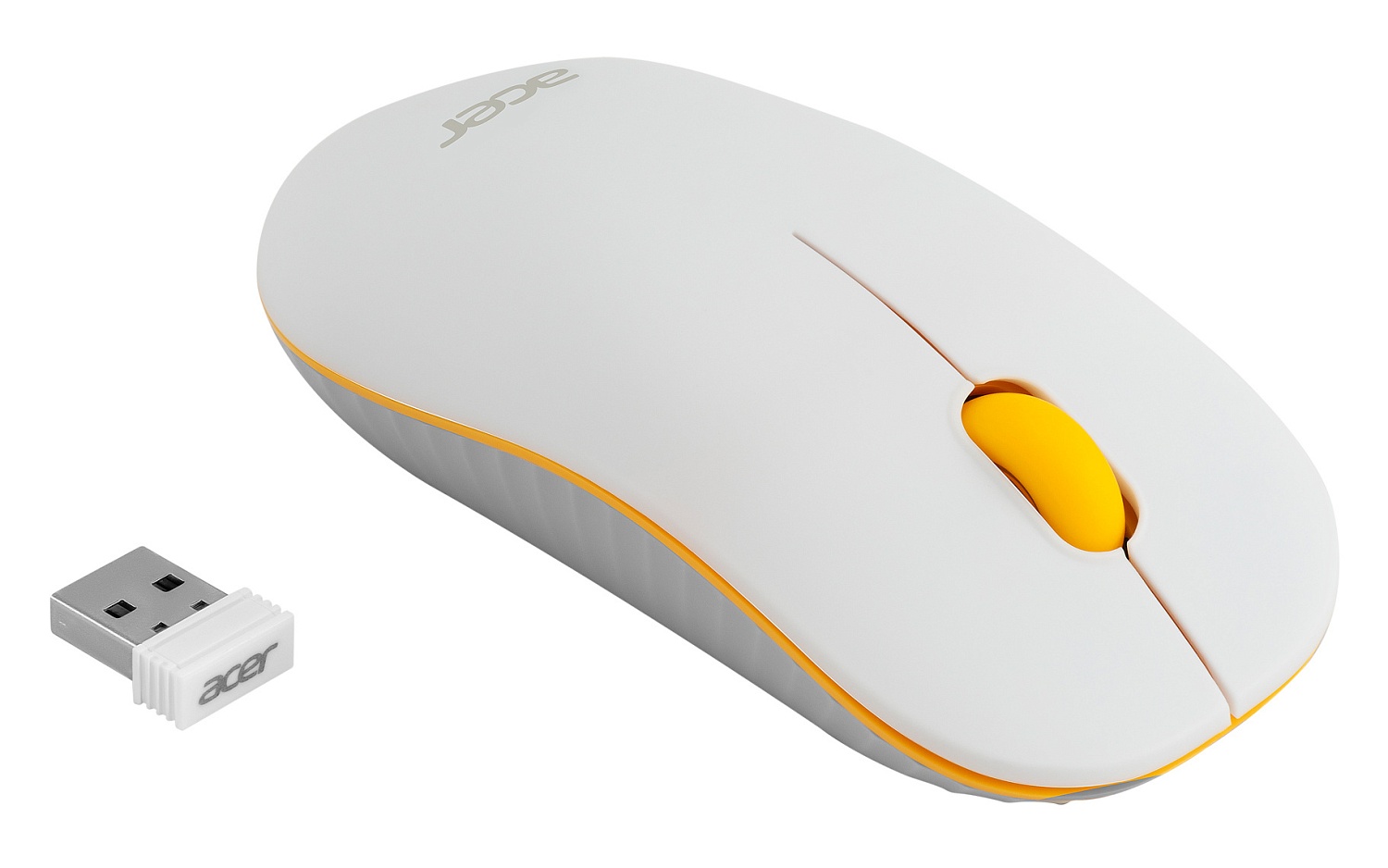 Мышь Acer OMR200 желтый оптическая (1200dpi) беспроводная USB для ноутбука (2but) Мышь Acer OMR200 желтый оптическая (1200dpi) беспроводная USB для ноутбука (2but)