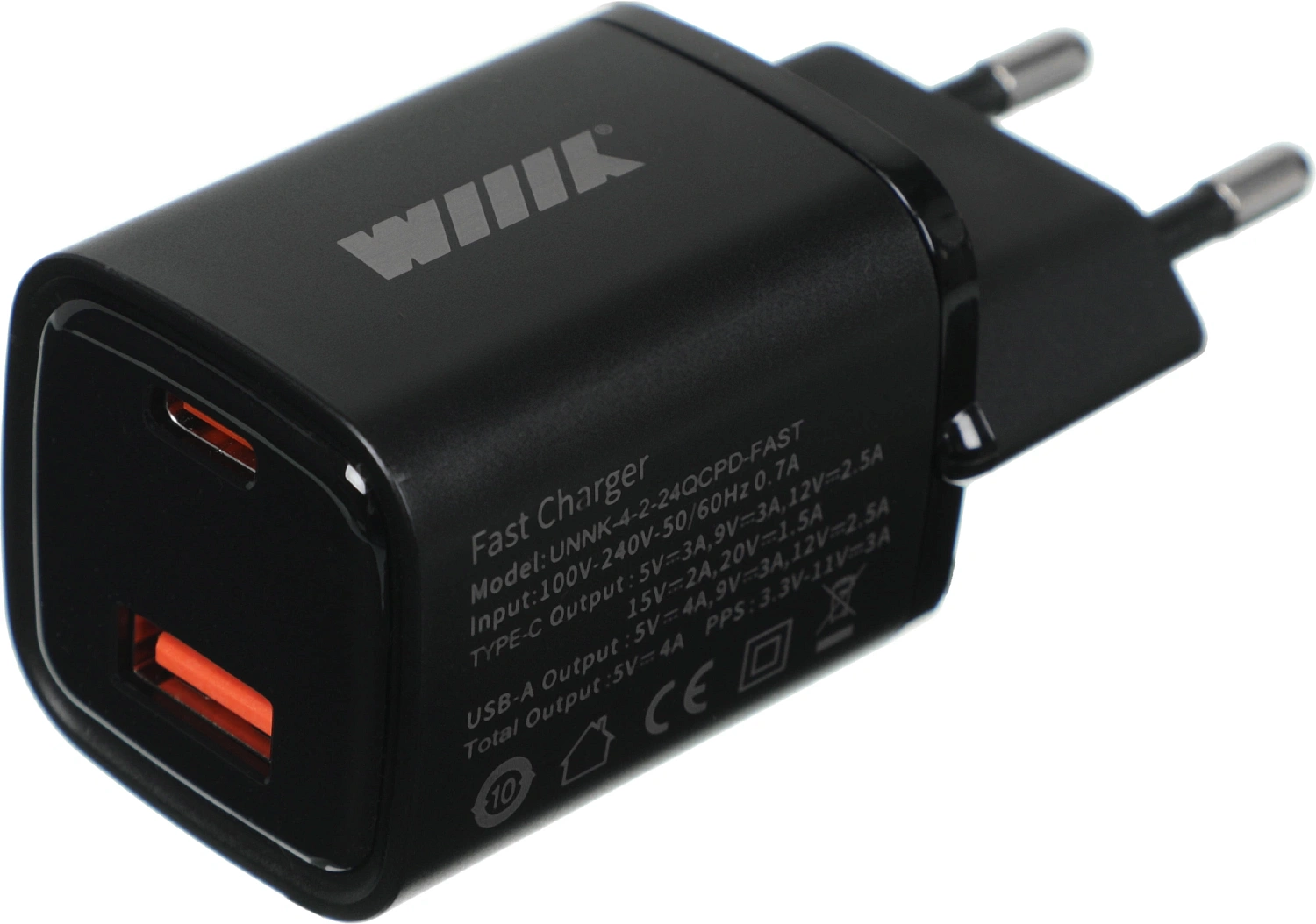 Сетевое зар./устр. Wiiix UNNK-4-2-24QCPD-FAST 15W 2.4A (PD+QC)