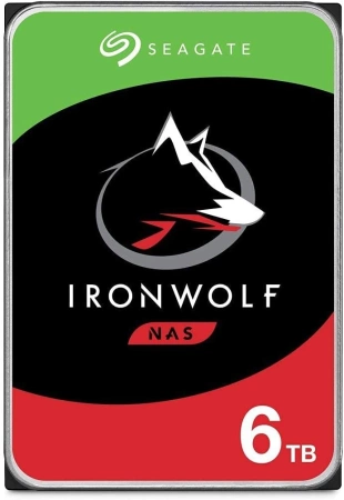 Жесткий диск HDD SATA-III Seagate 6Tb, ST6000VN006, IronWolf NAS, 5400 rpm, 256Mb buffer (аналог ST6000VN001), 1 year