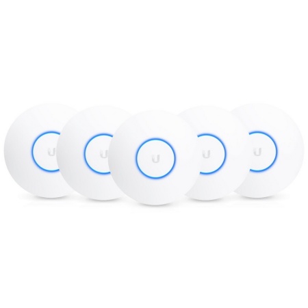 UniFi AP AC HD 5 (5-pack) [UAP-AC-HD-5] Ubiquiti точка доступа 2.4+5 ГГц, ac Wave2, 4х4 MU-MIMO, 802.3at, 2х 1G Ethernet