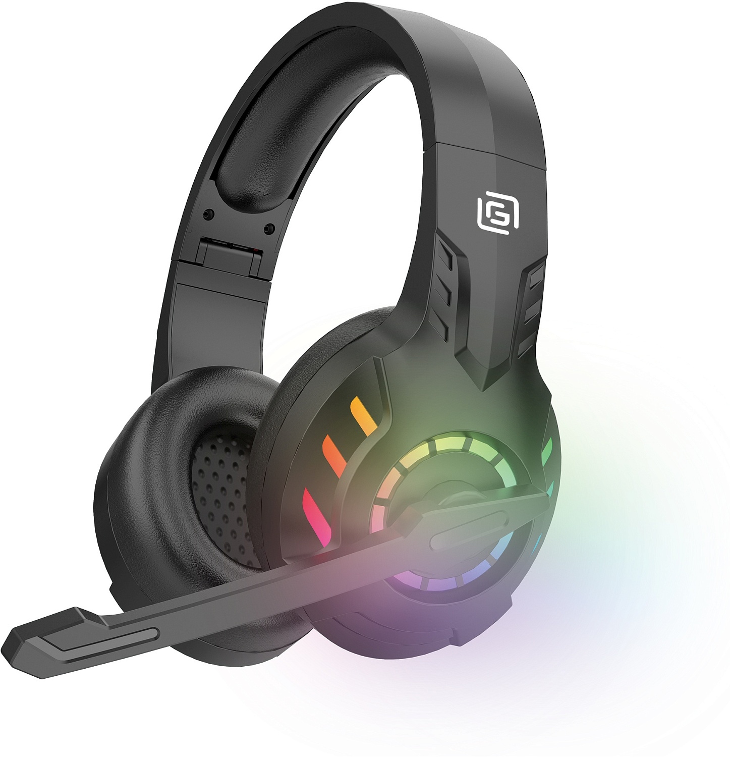 Наушники с микрофоном Оклик HS-L420G черный мониторные BT оголовье (1939799)