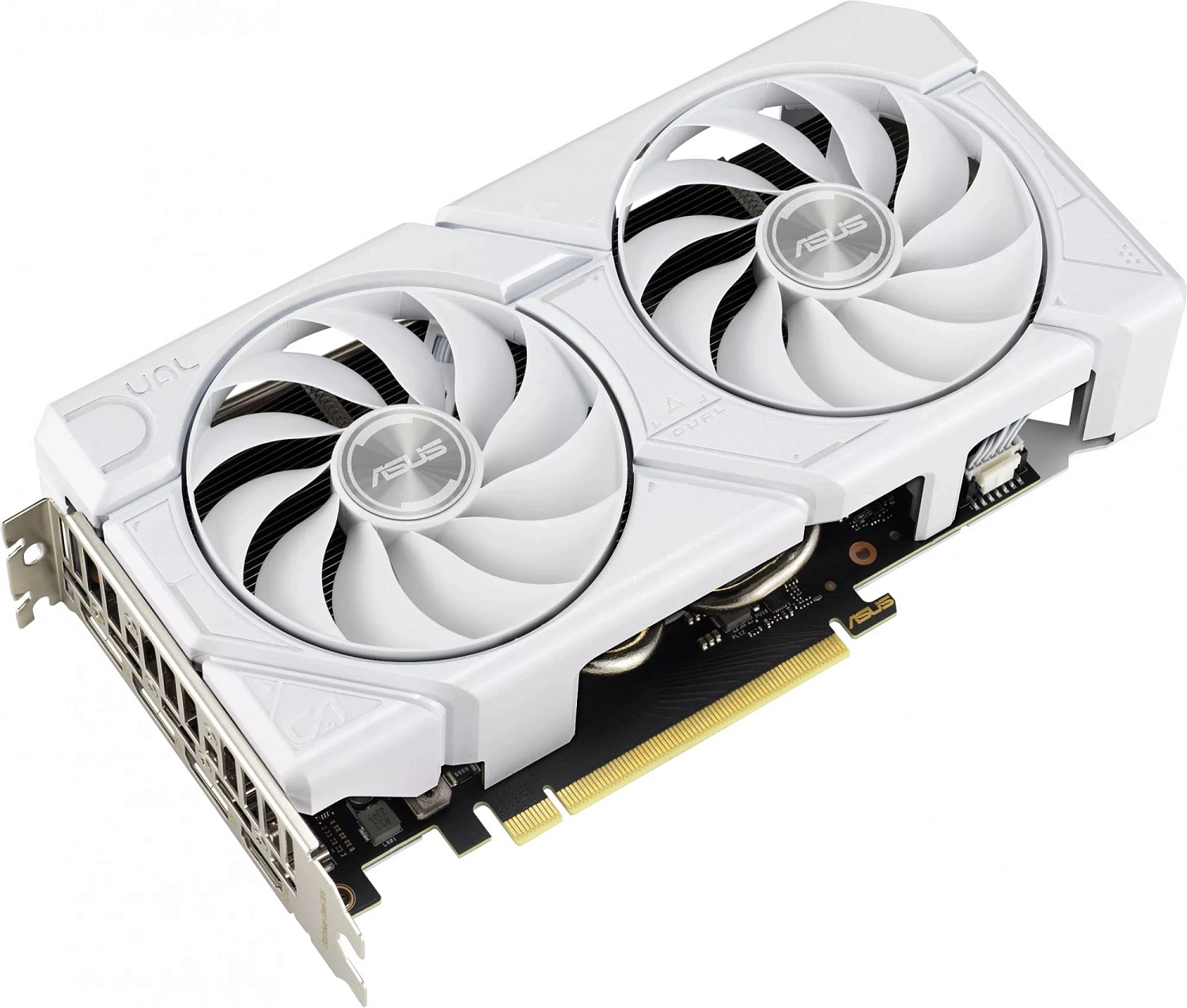 Видеокарта Asus PCI-E 4.0 DUAL-RTX4060-O8G-EVOWHITE NVIDIA GeForce RTX 4060 8Gb 128bit GDDR6 2505/17000 HDMIx1 DPx3 HDCP Ret