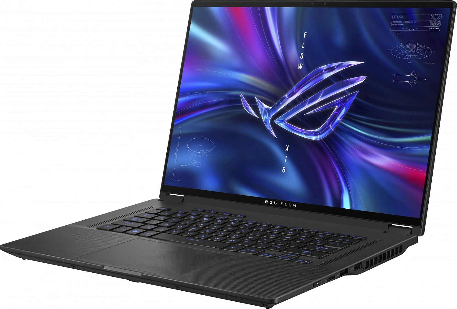 Ноутбук Asus ROG Flow GV601VI-NL062W Core i9 13900H 32Gb SSD1Tb NVIDIA GeForce RTX4070 8Gb 16" IPS Touch WQXGA (2560x1600) Windows 11 Home black WiFi BT Cam (90NR0G01-M00390)