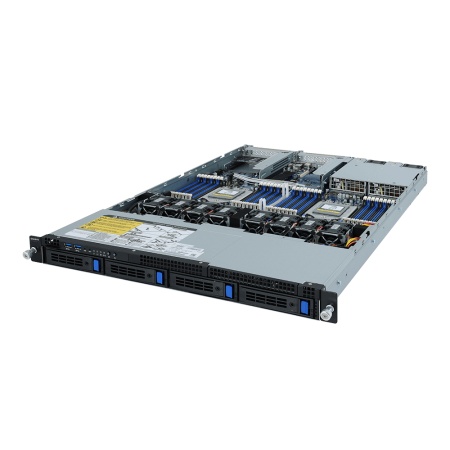 R182-Z90 1U, 2x EPYC 7002/7003, 32x DIMM DDR4, 4x 3.5" SAS/SATA, 2x 1Gb/s (Intel I350-AM2), 2x PCI x16, 1x OCP 3.0, 1x OCP 2.0, 1x M.2, AST2500, 2x 1200W (191177)