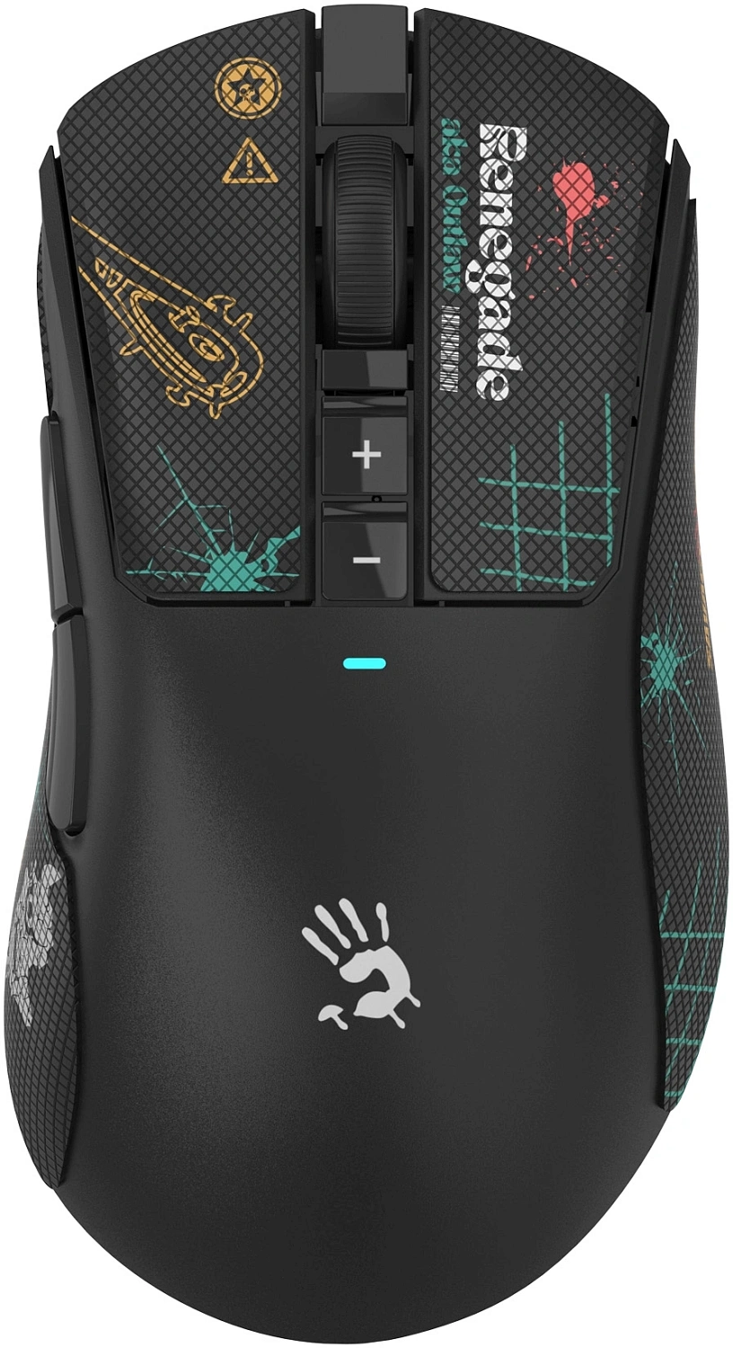 Мышь A4Tech Bloody R73 Ultra Duo черный оптическая 20000dpi беспров. USB-C 7but (R73 ULTRA DUO BLACK) Мышь A4Tech Bloody R73 Ultra Duo черный оптическая 20000dpi беспров. USB-C 7but (R73 ULTRA DUO BLACK)