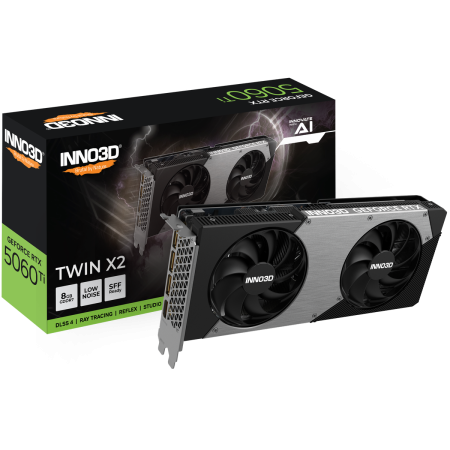 Видеокарта INNO3D RTX5060Ti TWIN X2 8GB GDDR7 128bit 3xDP HDMI 2FAN RTL